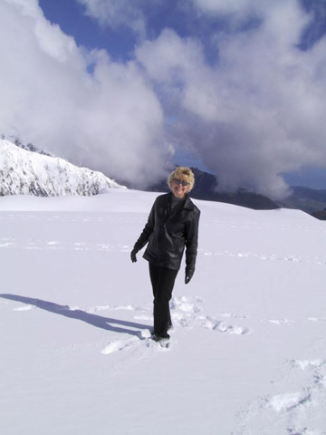 Linda in the snow